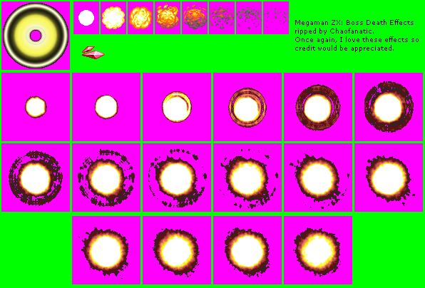 Mega Man ZX - Boss Death Effects