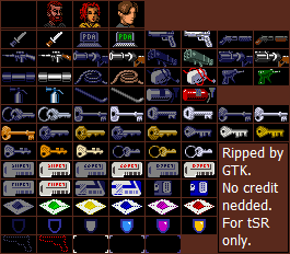 Resident Evil Gaiden - Small Icons