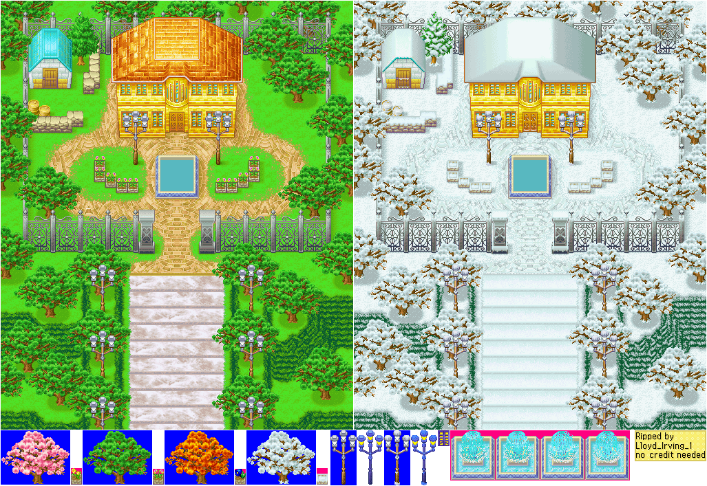Harvest Moon DS - Romana's Villa - All Seasons