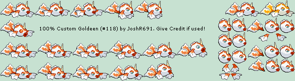 Pokémon Generation 1 Customs - #118 Goldeen