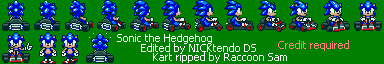 Sonic (Super Mario Kart-Style)