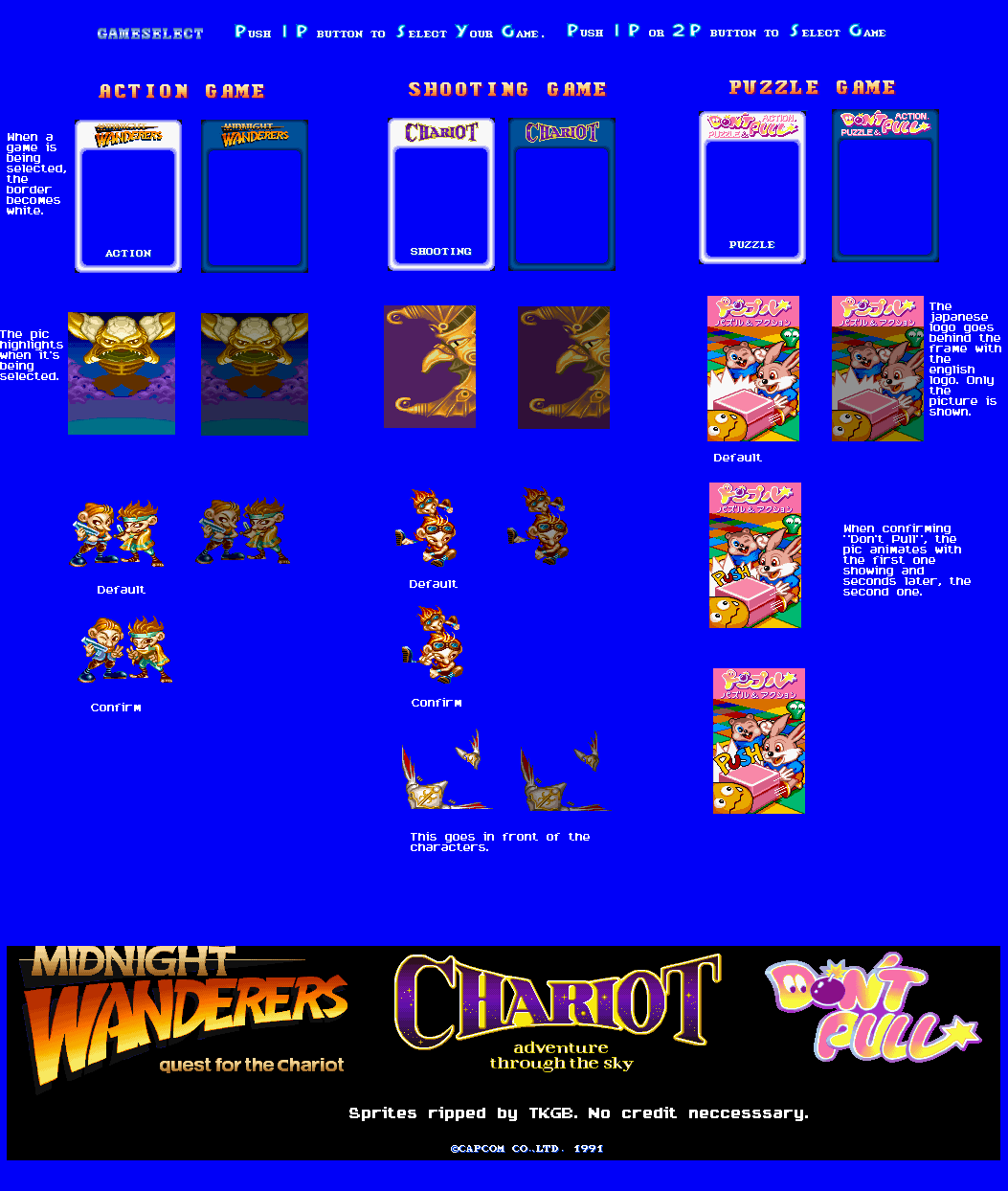 Three Wonders - Game Select