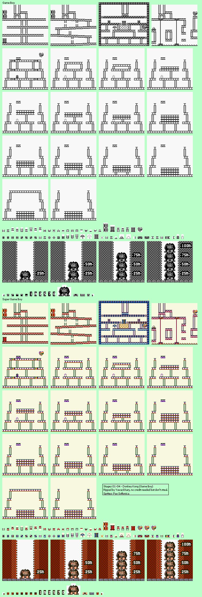 Donkey Kong - Stages 01-04