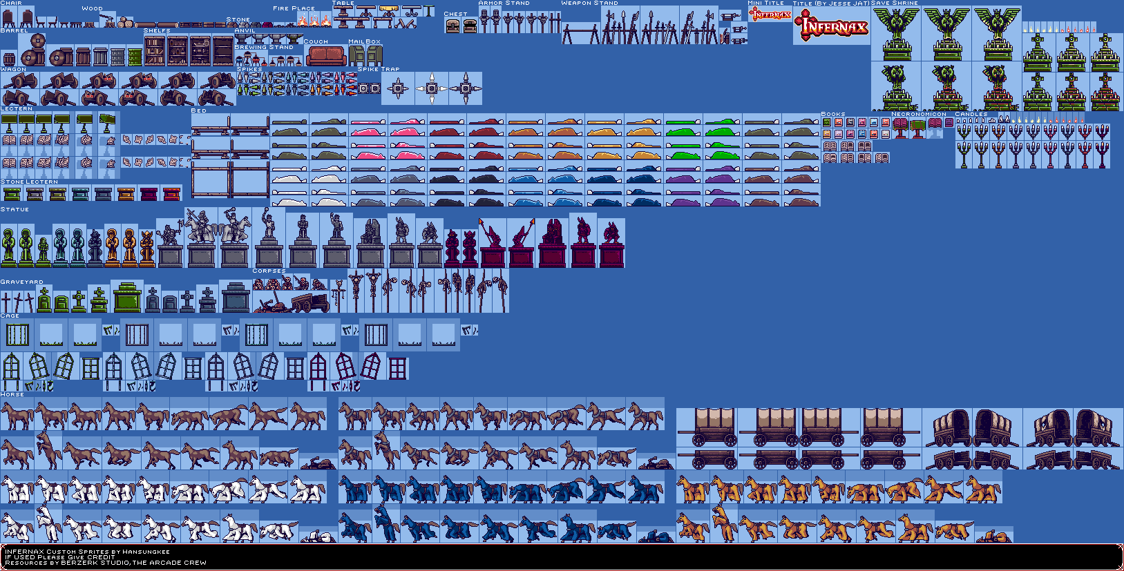 Items & Objects (Helltaker Colors)