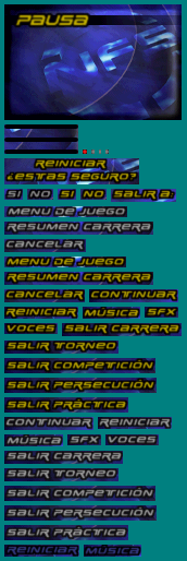 Pause Screen (Spanish)