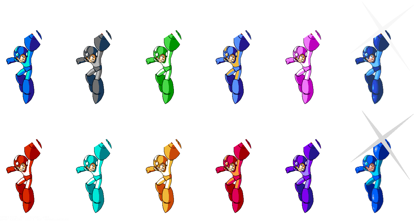 Mega Man (MM Legacy Collection 2 Cover Art Pose, NES, MM7~8-Style)