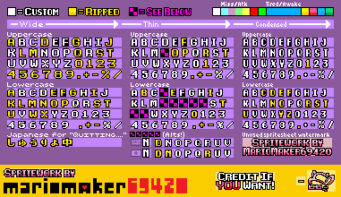Battle Text/HUD Font