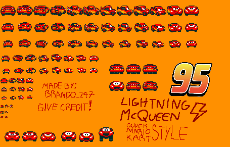 Lightning McQueen (Super Mario Kart-Style)