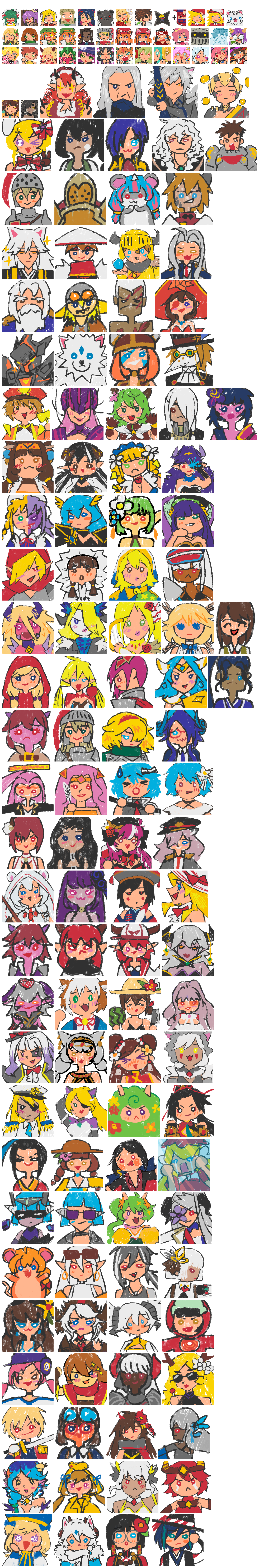 Doodled Character Portraits