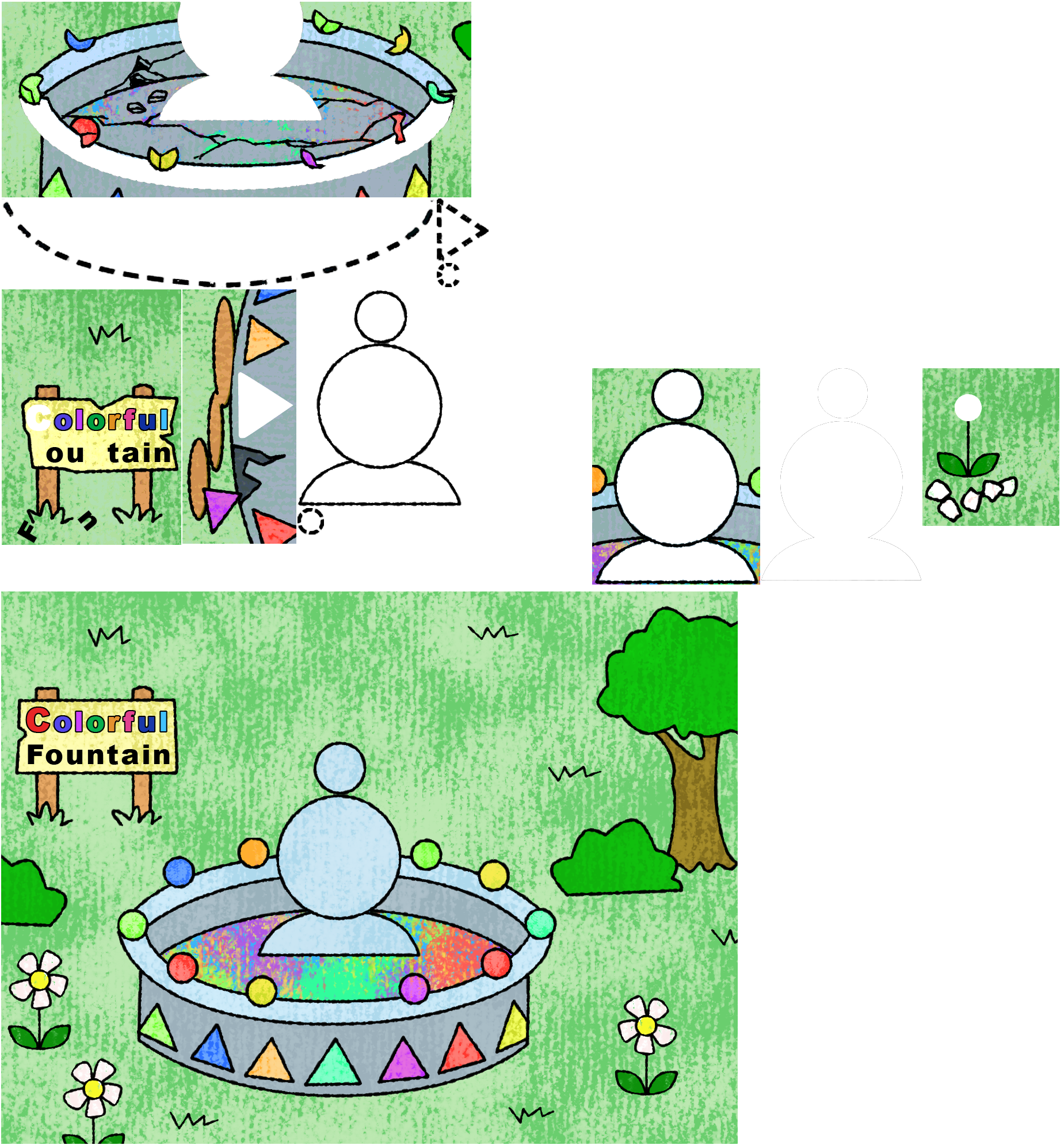 Colorful Fountain