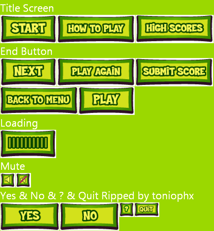 Menu Buttons