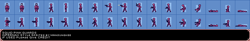 Squid Pink Guards (Infernax-Style)