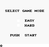 Game Mode Select Screen