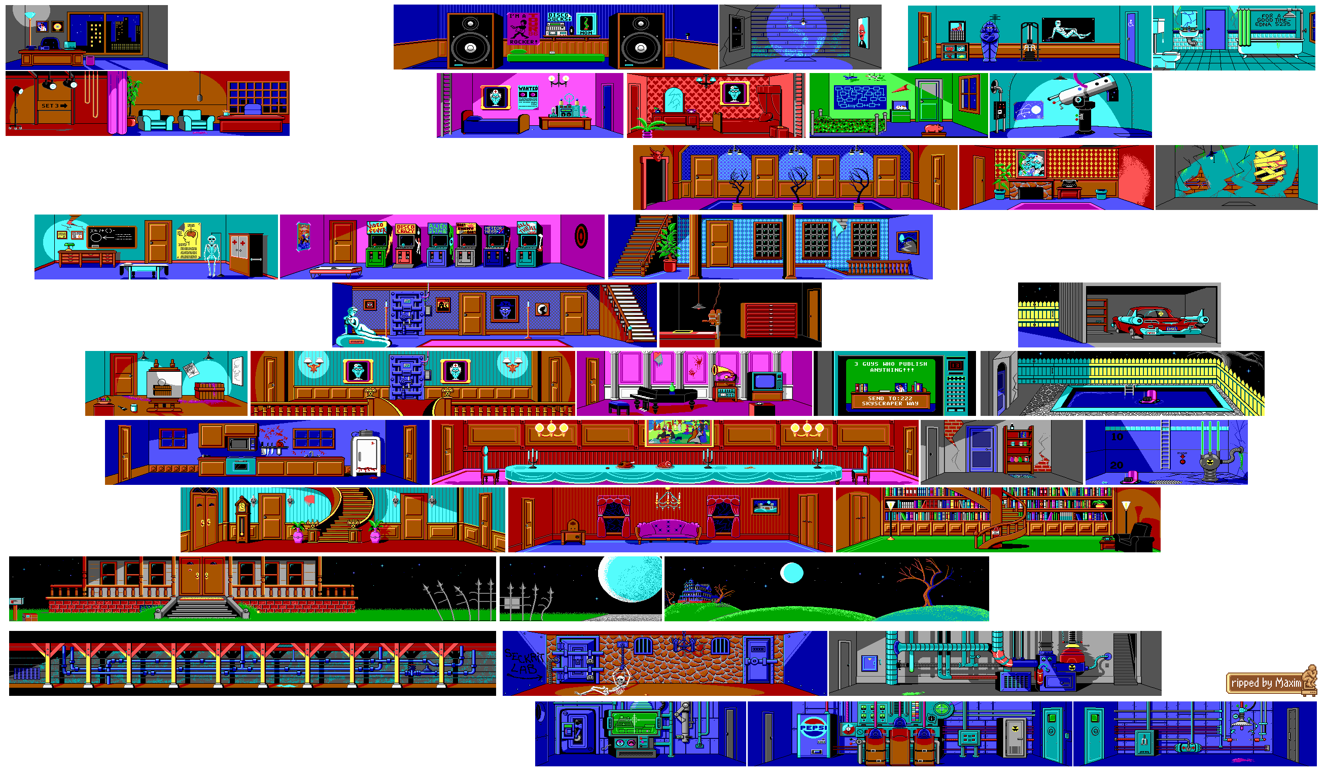 Maniac Mansion - Map