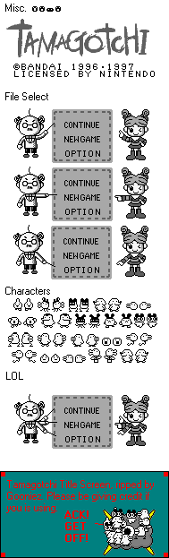 Tamagotchi - Title Screen