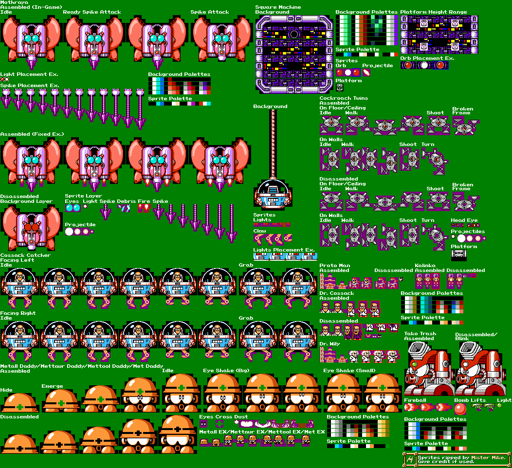 Mega Man 4 - Cossack & Wily Castle Bosses