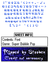 Super Bubble Pop - Font