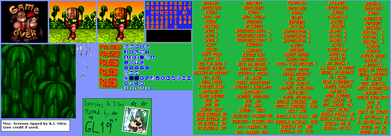 Miscellaneous Screens & HUD's