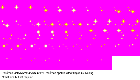 Pokémon Gold / Silver - Shiny Pokémon Sparkle