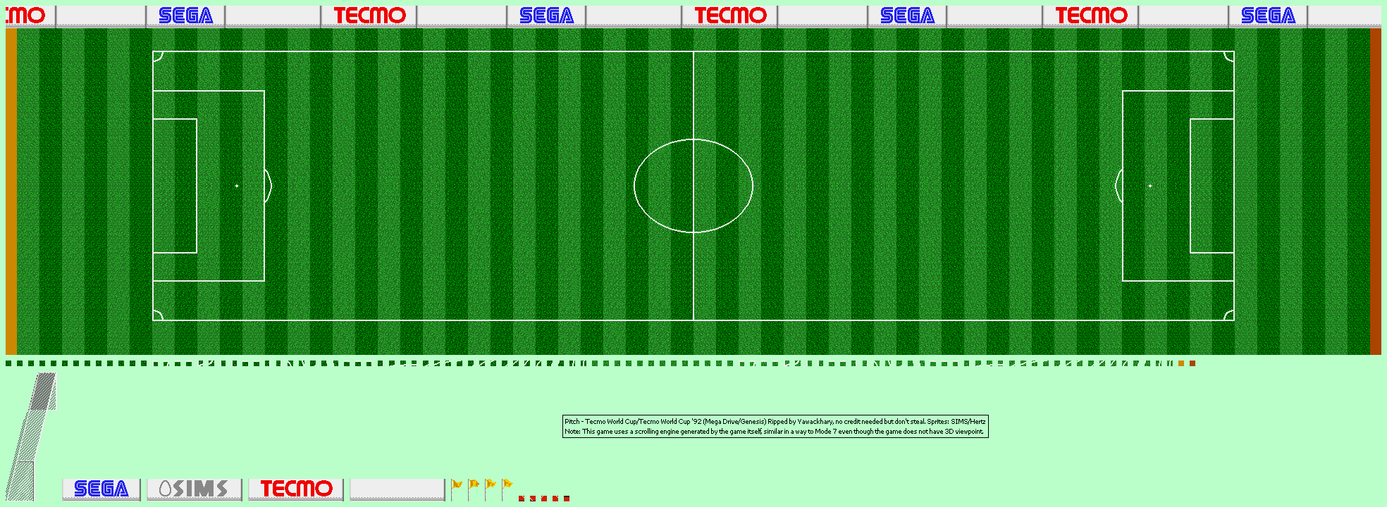 Tecmo World Cup / Tecmo World Cup '92 - Pitch