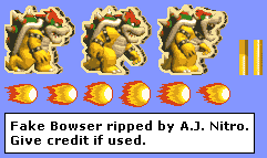 Yoshi Topsy-Turvy / Yoshi's Universal Gravitation - Fake Bowser