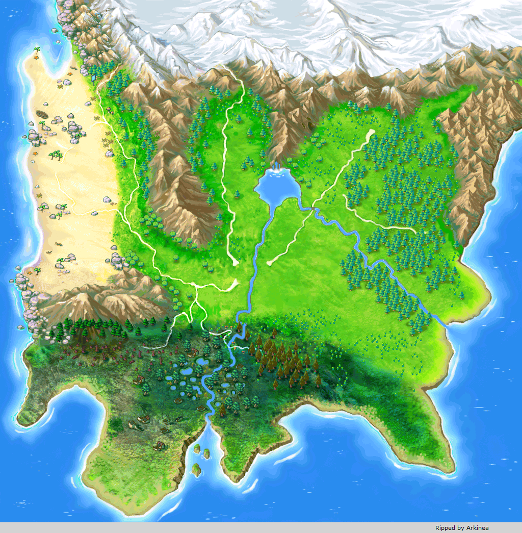 Lock's Quest - Overworld Map