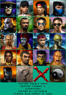 Mortal Kombat 4 - Player Select