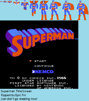 Superman - Title Screen