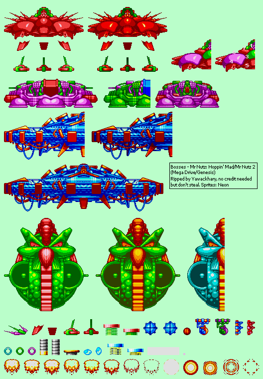 Mr. Nutz: Hoppin' Mad (Prototype) - Bosses