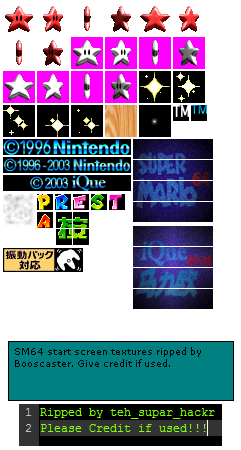 Super Mario 64 - Start Screen