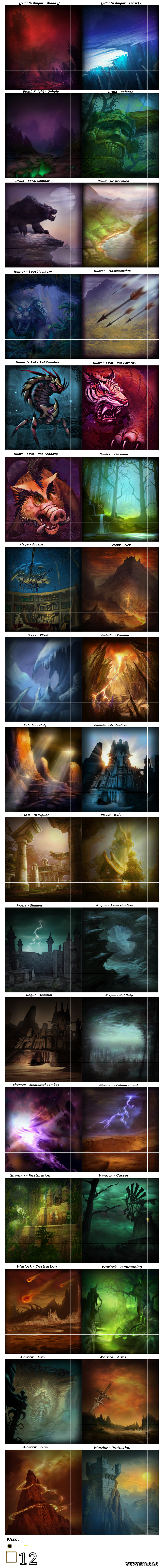 World of Warcraft - Talents Backgrounds