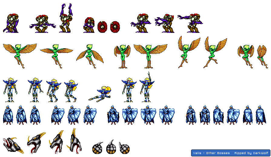 Valis: The Fantasm Soldier - Other Bosses