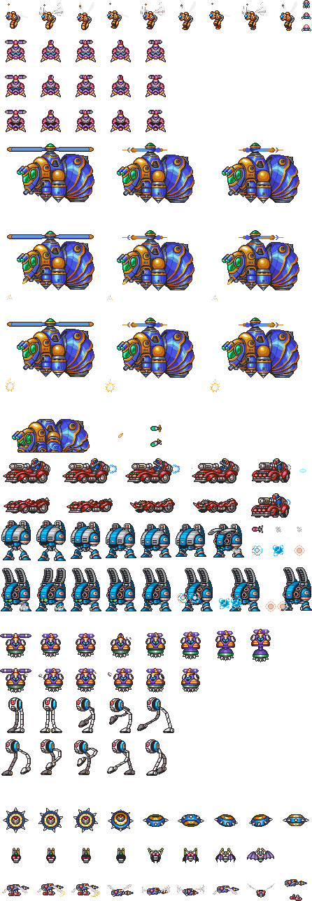 Mega Man X - Enemies 1