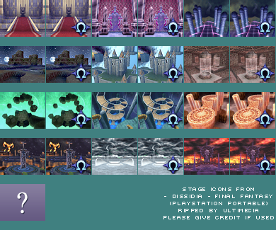 Dissidia: Final Fantasy - Stage icons
