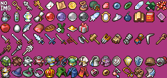 RPG Tsukuru DS / RPG Maker DS - Item & Equipment Icons (Small)