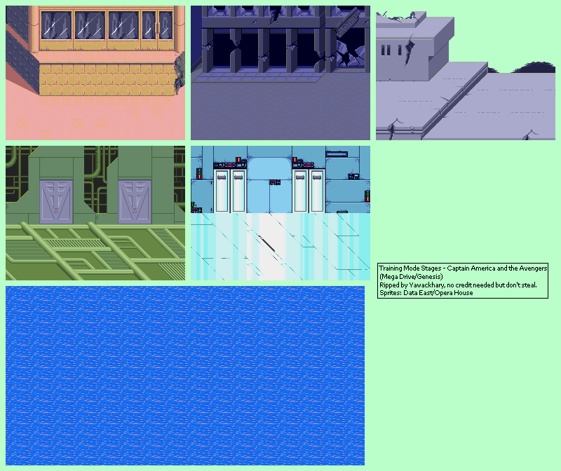 Captain America and the Avengers - Training Mode Stages