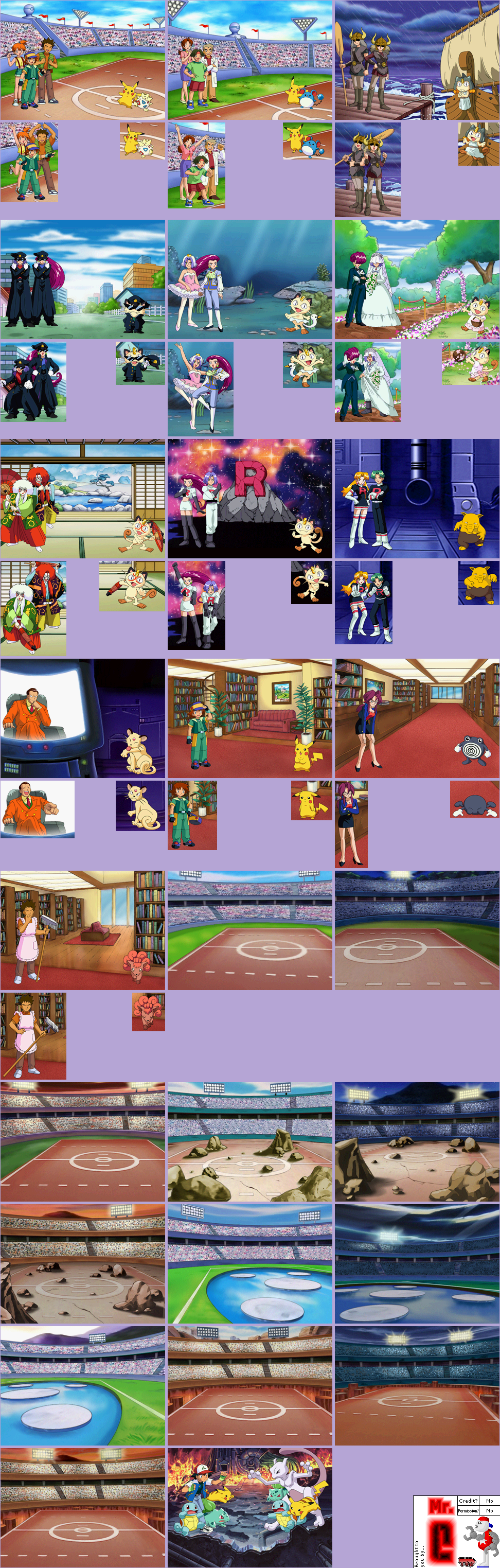 Pokémon Puzzle League - Puzzle Backgrounds