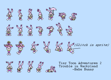 Tiny Toon Adventures 2: Trouble in Wackyland - Babs Bunny