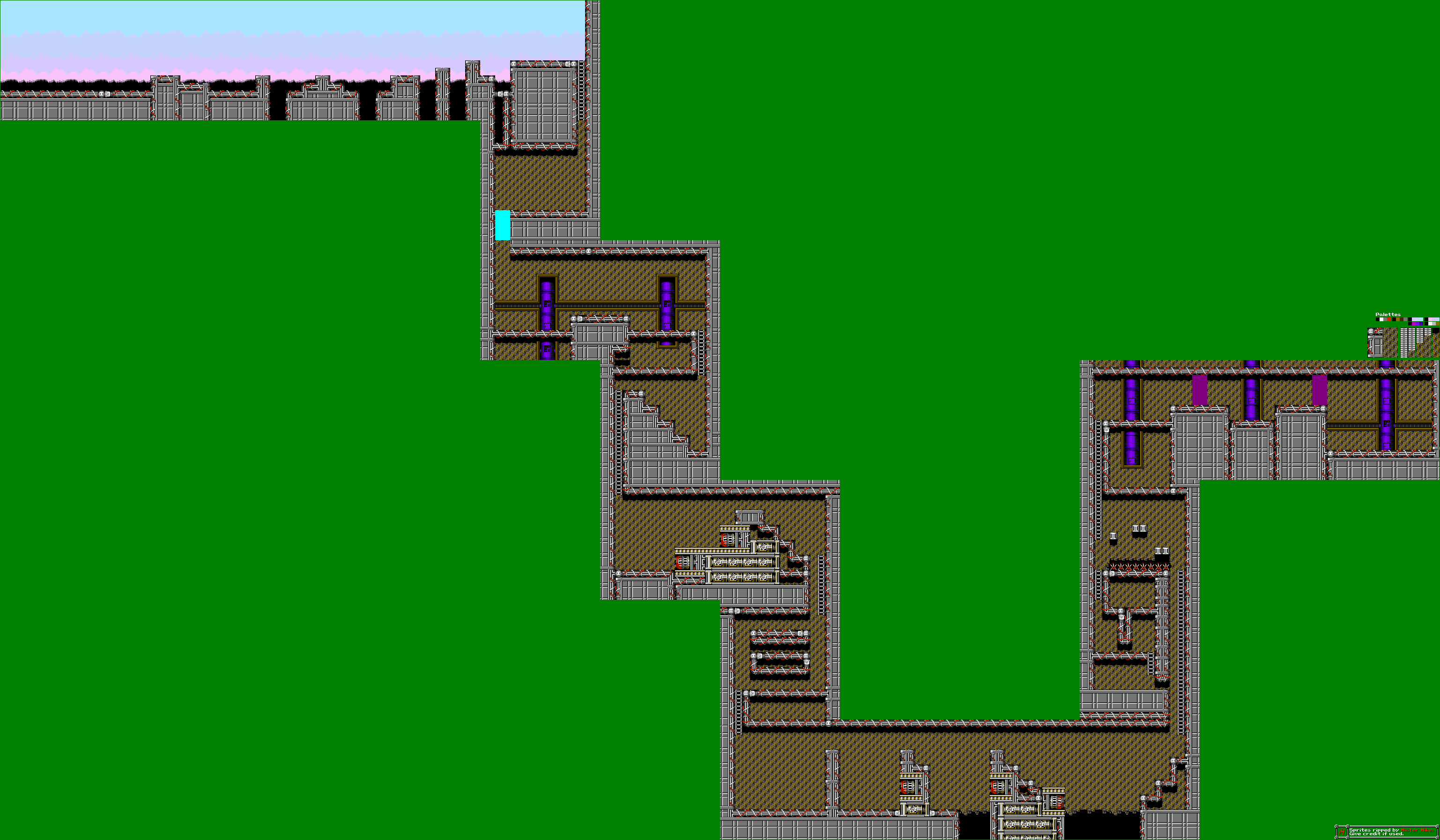 nes mega man 3 magnet man stage the spriters resource