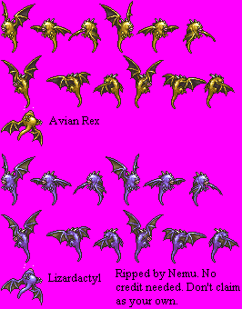 Avian Rex & Lizardactyl