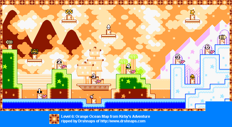 Kirby's Adventure - World 06 Orange Ocean