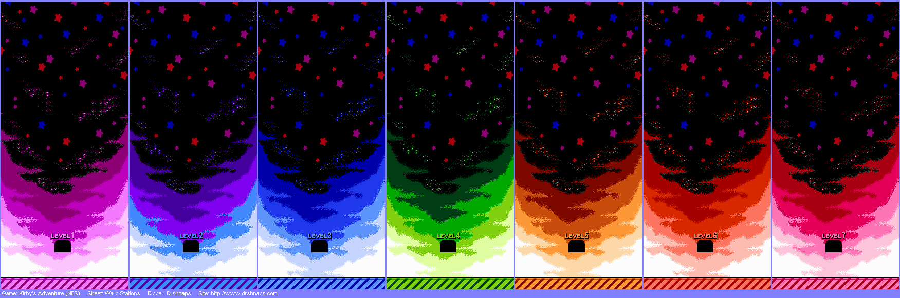 Kirby's Adventure - Warp Stations