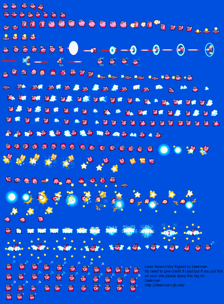 Kirby And The Amazing Mirror Sprites