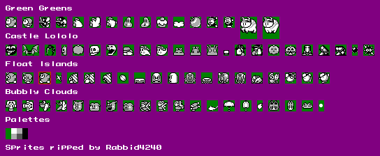 Kirby's Dream Land - Enemies (Extra Game)