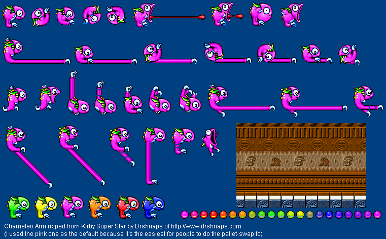 Kirby Super Star / Kirby's Fun Pak - Chameleo Arm