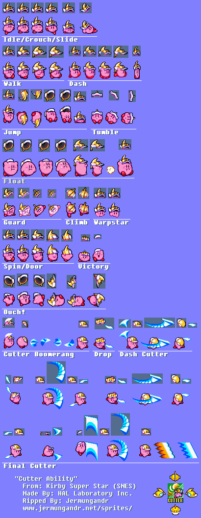 Kirby Super Star / Kirby's Fun Pak - Cutter Kirby