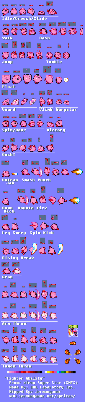 Kirby Super Star / Kirby's Fun Pak - Fighter Kirby
