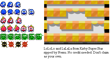 Kirby Super Star / Kirby's Fun Pak - Lololo and Lalala