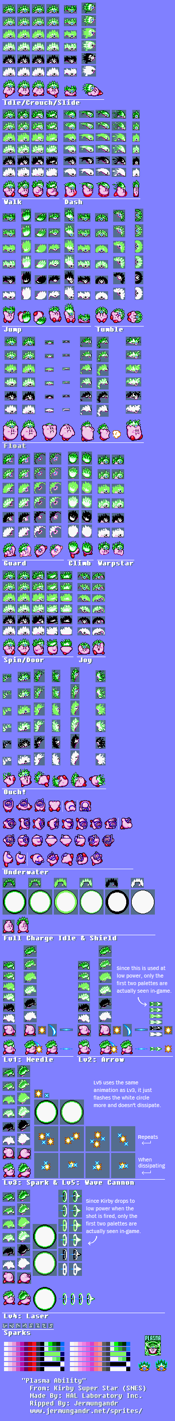Kirby Super Star / Kirby's Fun Pak - Plasma Kirby