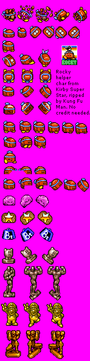 Kirby Super Star / Kirby's Fun Pak - Rocky